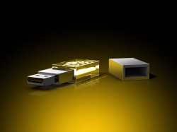 Lichtpyramide - USB-Stick, LED weiß, 16 GB (30 x 18 x 10) – GLASFOTO.COM
